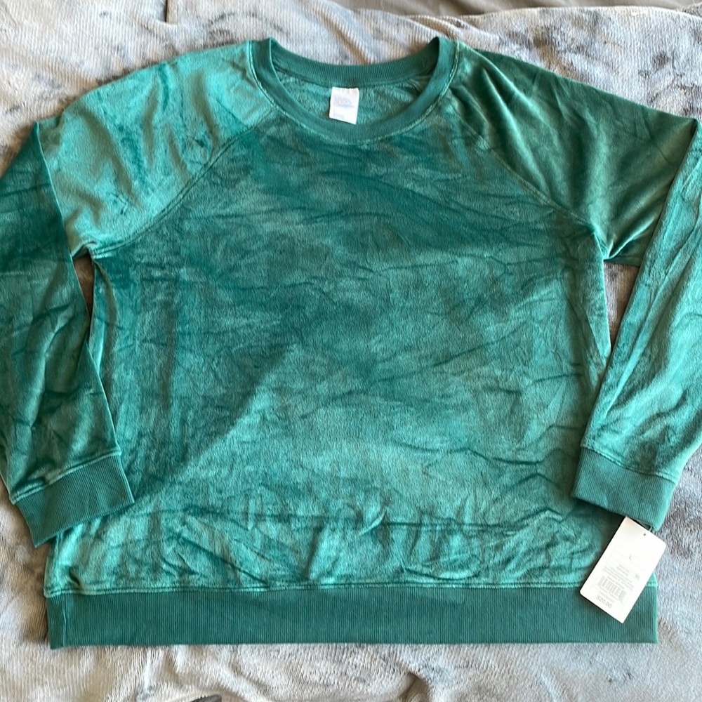 Stars Above Crew Neck Emerald Green Sweatshirt